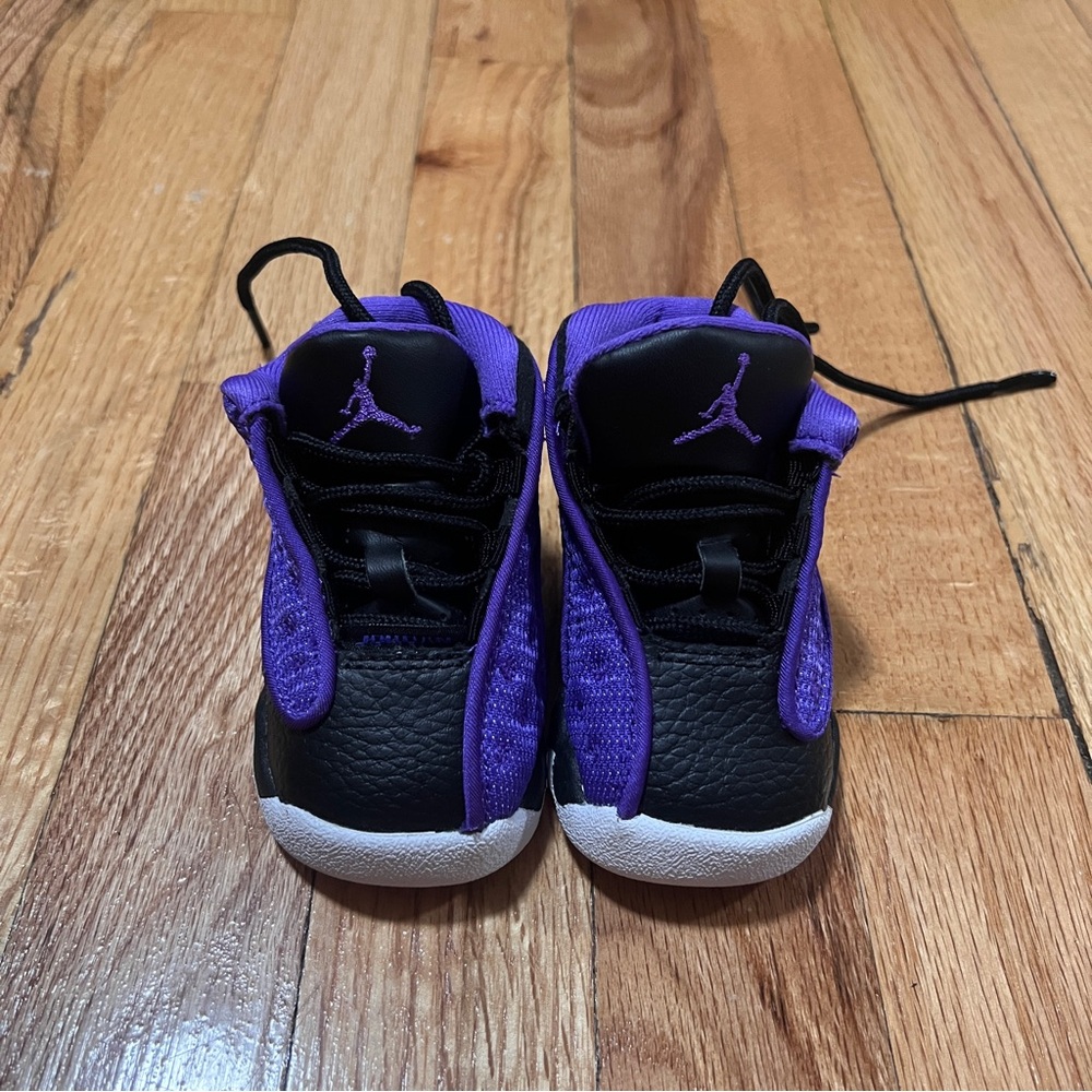 Jordan 13 Retro Shoes Toddler Purple Venom FD4647-501 Size 3C